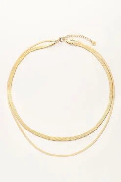 My Jewellery Collier à Double Maillon Plat Best