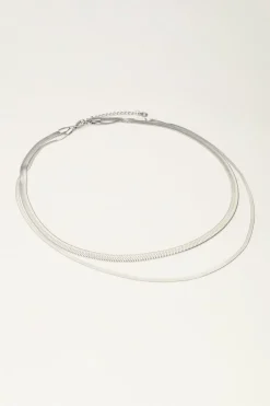 My Jewellery Collier à Double Maillon Plat Best