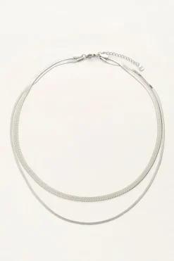 My Jewellery Collier à Double Maillon Plat Best
