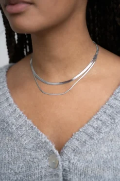 My Jewellery Collier à Double Maillon Plat Best
