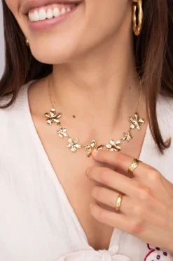 My Jewellery Collier à Fleurs Plates Hot