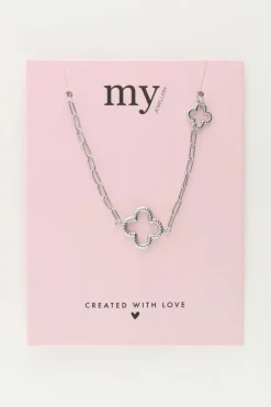 My Jewellery Collier à Maillons Avec Trèfles Clearance