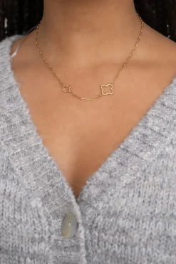 My Jewellery Collier à Maillons Avec Trèfles Clearance
