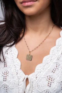 My Jewellery Collier à Pendentif Avec Smiley Fashion