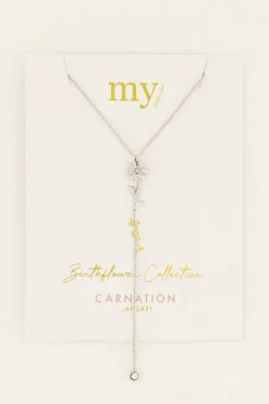 My Jewellery Collier à Pendentif Et Strass Birth Flower Discount