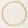 My Jewellery Collier Avec 3 Petites Chaînes Et Des Perles Online