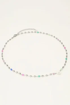 My Jewellery Collier Avec Cœur Et Perles Vertes Hot
