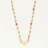 My Jewellery Collier Avec Cœur Et Perles Roses Sale
