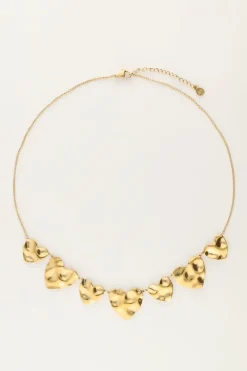 My Jewellery Collier Avec Cœurs Plats Outlet