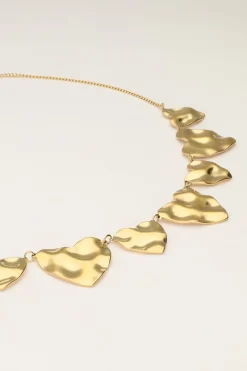 My Jewellery Collier Avec Cœurs Plats Outlet