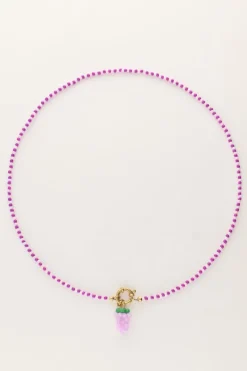 My Jewellery Collier Avec Grappe De Raisin Violet Hot