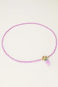 My Jewellery Collier Avec Grappe De Raisin Violet Hot