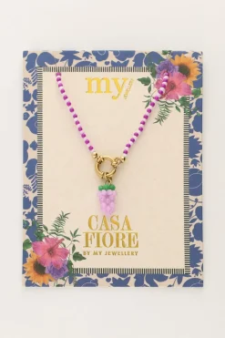 My Jewellery Collier Avec Grappe De Raisin Violet Hot