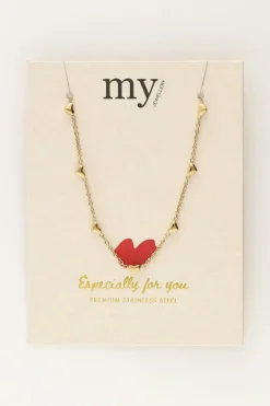 My Jewellery Collier Avec Petits Coeurs Discount