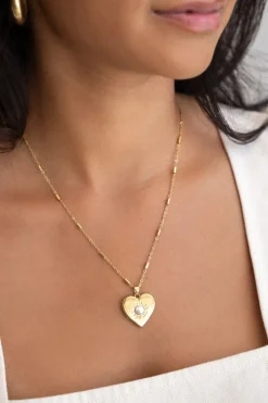 My Jewellery Collier Avec Un Grand Cœur Et Une Perle Online