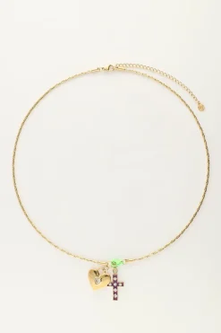 My Jewellery Collier Candy Avec Charms Et Fermoir Vert Clearance
