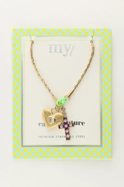 My Jewellery Collier Candy Avec Charms Et Fermoir Vert Clearance