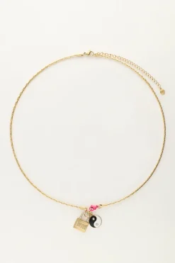 My Jewellery Collier Candy Avec Charms Et Fermoir Rose New