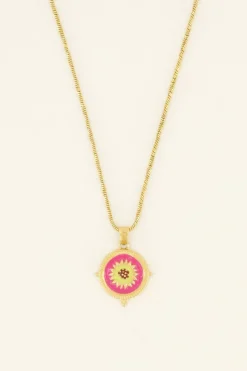 My Jewellery Collier Casa Fiore Avec Pendentif Fleur Jaune Fashion