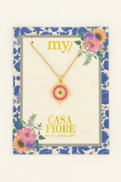 My Jewellery Collier Casa Fiore Avec Pendentif Fleur Jaune Fashion