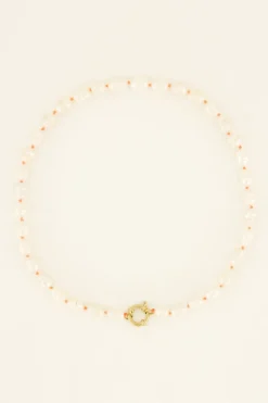 My Jewellery Collier Casa Fiore De Perles Orange Sale
