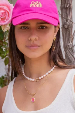 My Jewellery Collier Casa Fiore De Perles Orange Sale
