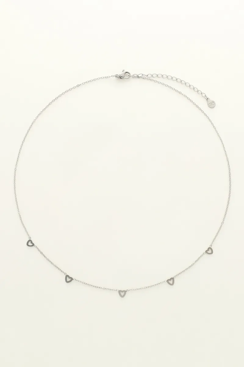 My Jewellery Collier Chaîne à Petits Coeurs Best