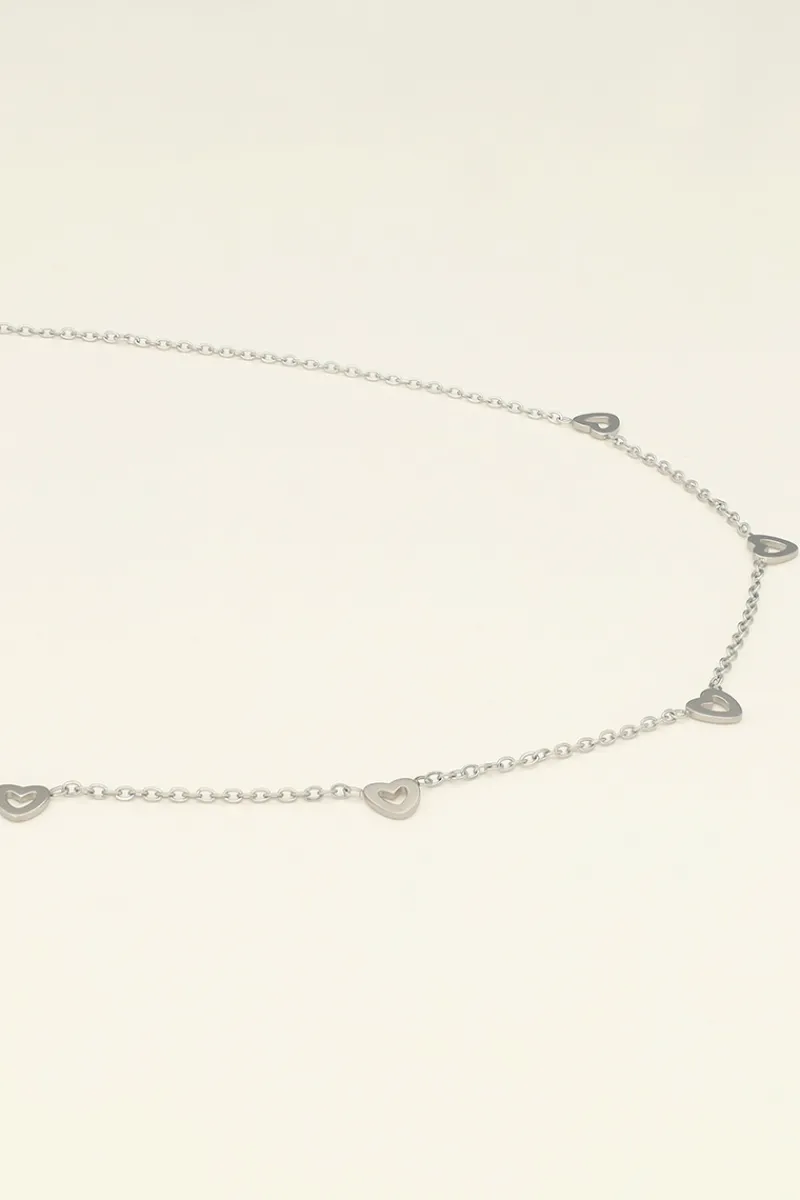 My Jewellery Collier Chaîne à Petits Coeurs Best