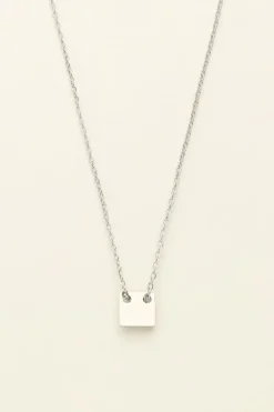 My Jewellery Collier Chaîne Pendentif Carré Discount