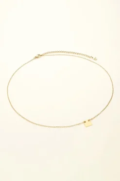 My Jewellery Collier Chaîne Pendentif Carré Discount