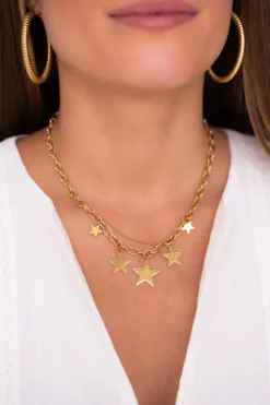 My Jewellery Collier Chaîne étoiles Universe Discount