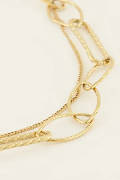 My Jewellery Collier Chaînes Deux Rangs Online