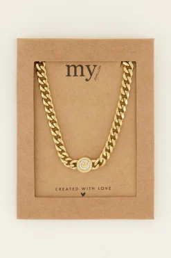 My Jewellery Collier Chunky Chain Avec Smiley Sale