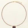 My Jewellery Collier Cordon à Pendentif Violet Mystic Fashion