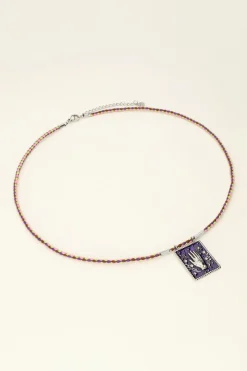 My Jewellery Collier Cordon à Pendentif Violet Mystic Fashion