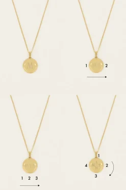 My Jewellery Collier Court Et Médaillon à Graver Atelier Clearance