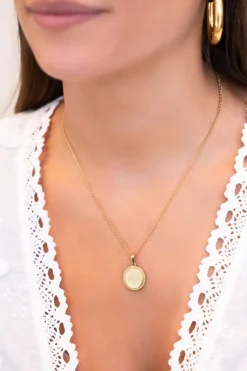 My Jewellery Collier Court Et Médaillon à Graver Atelier Clearance