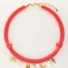 My Jewellery Collier De Corde Rose Avec Breloques En Coquillage Clearance