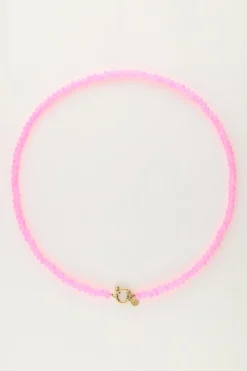 My Jewellery Collier De Perles Roses Avec Fermoir Best