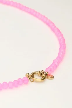 My Jewellery Collier De Perles Roses Avec Fermoir Best