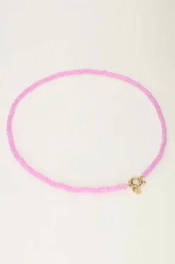 My Jewellery Collier De Perles Violettes Avec Fermoir Clearance