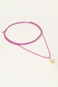 My Jewellery Collier En Corde Violette Avec Perle Signe Du Zodiaque Discount