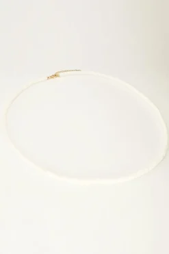 My Jewellery Collier Equal Avec Perles Plates Blanches Sale