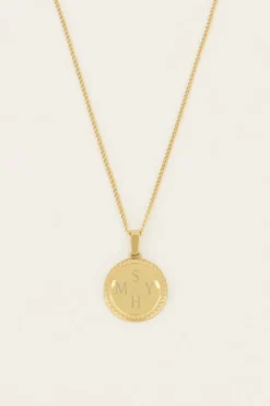 My Jewellery Collier Long Et Médaillon à Graver Atelier Fashion