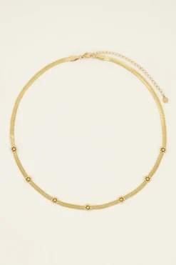 My Jewellery Collier Maille Serpentine à Fleurs Best