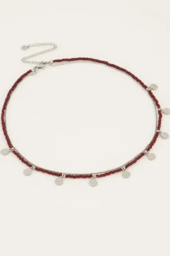 My Jewellery Collier Marron Avec Pièces & Perles Discount