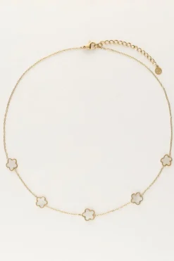My Jewellery Collier Minimaliste Avec Fleurs En Nacre Sale