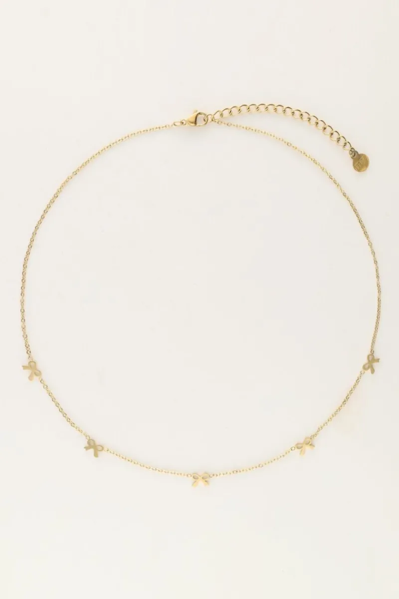 My Jewellery Collier Minimaliste Avec 5 Mini Nœuds Best