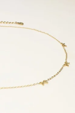 My Jewellery Collier Minimaliste Avec 5 Mini Nœuds Best