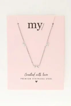 My Jewellery Collier Minimaliste Avec 5 Mini Nœuds Best